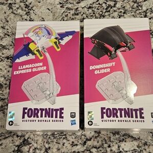 Hasbro Fortnite Series Llamacorn Express Glider AND Downshift Glider (SET OF 2)